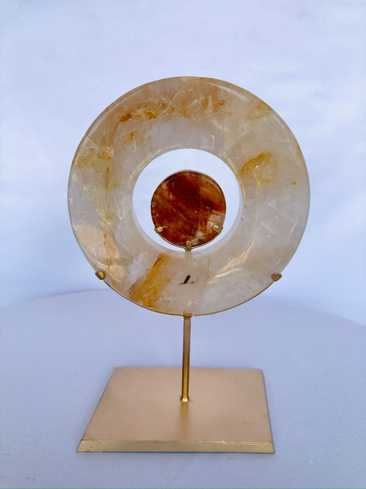 Golden Eclipse Sculpture