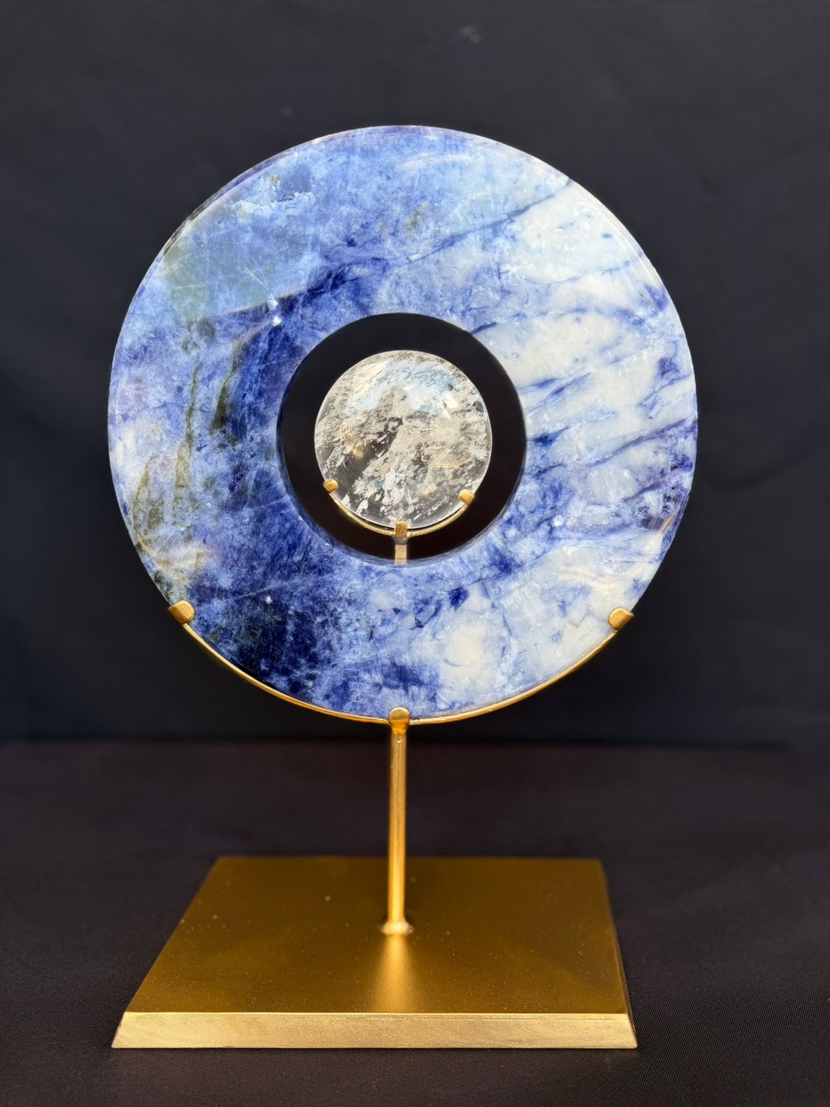 Sodalite Eclipse Sculpture