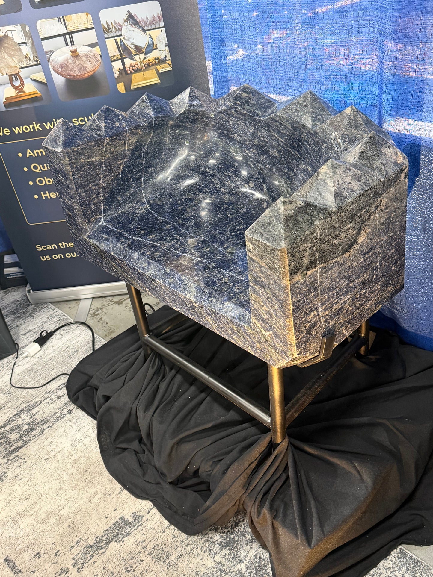 Sodalite Throne Chair