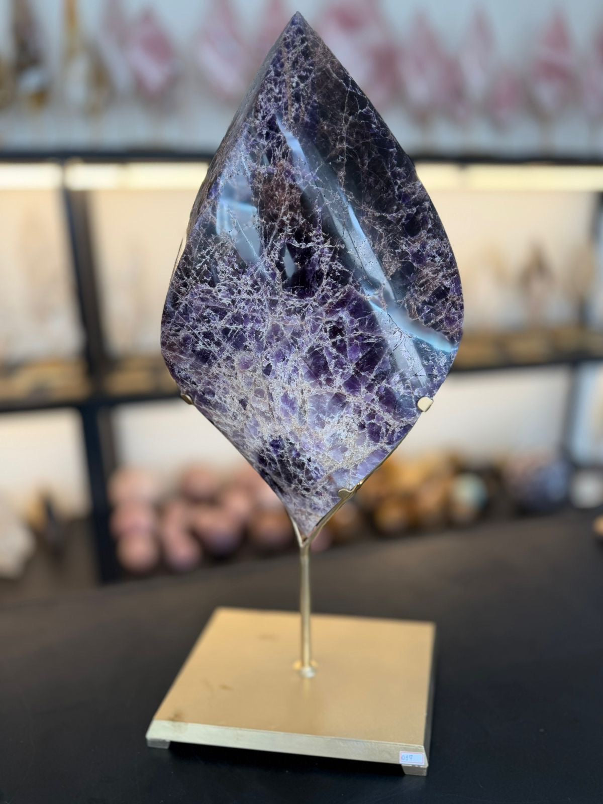 AMETHYST FLAME SCULPTURE