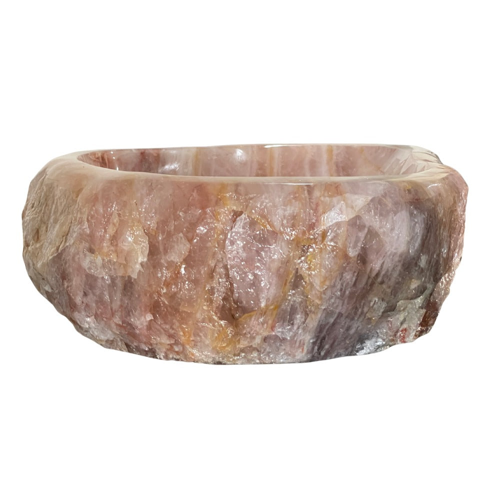 Rose Quartz Sink with Hematoid