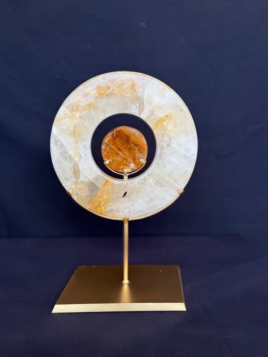 Golden Eclipse Sculpture
