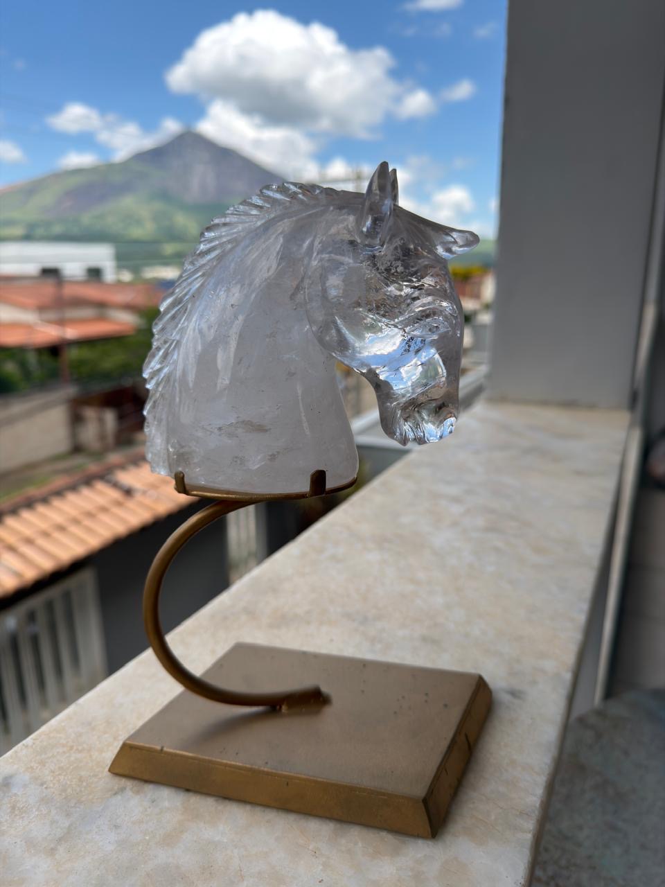 QUARTZ HORSE SCULPTURE