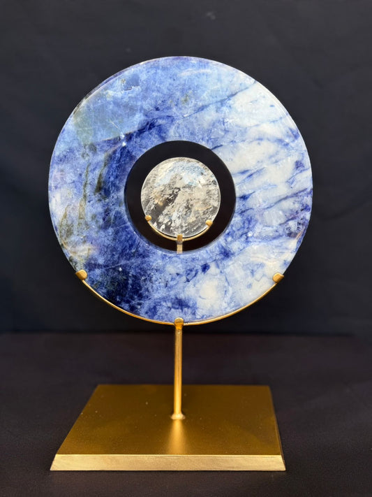 Sodalite Eclipse Sculpture