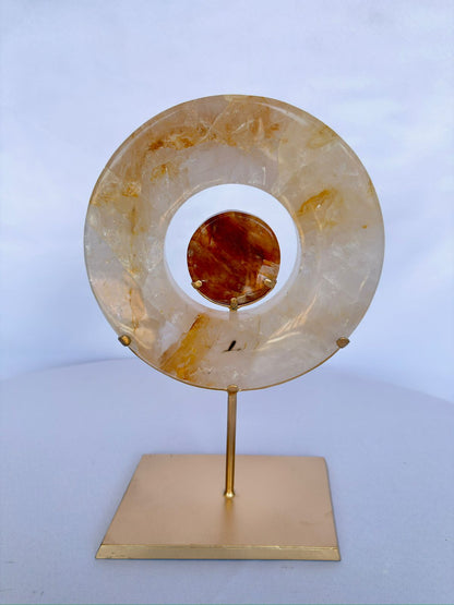 Golden Eclipse Sculpture