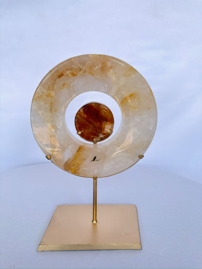 Golden Eclipse Sculpture