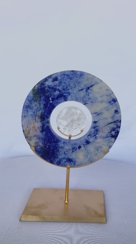 Sodalite Eclipse Sculpture