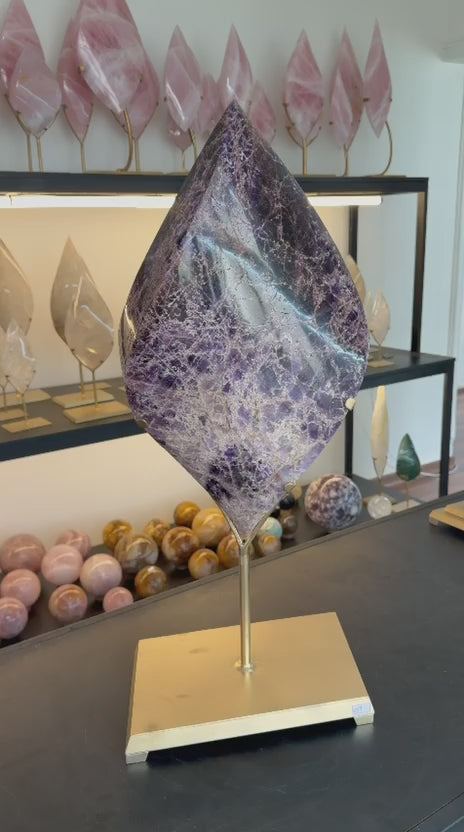 AMETHYST FLAME SCULPTURE