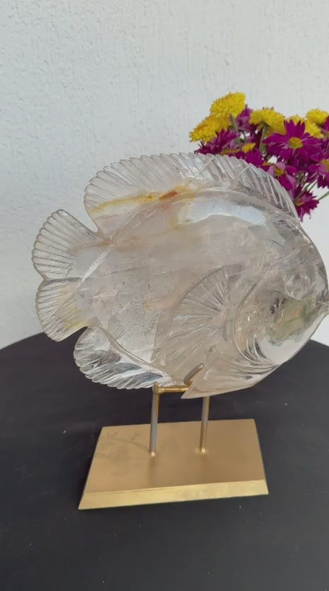QUARTZ FISH SCULPTURE